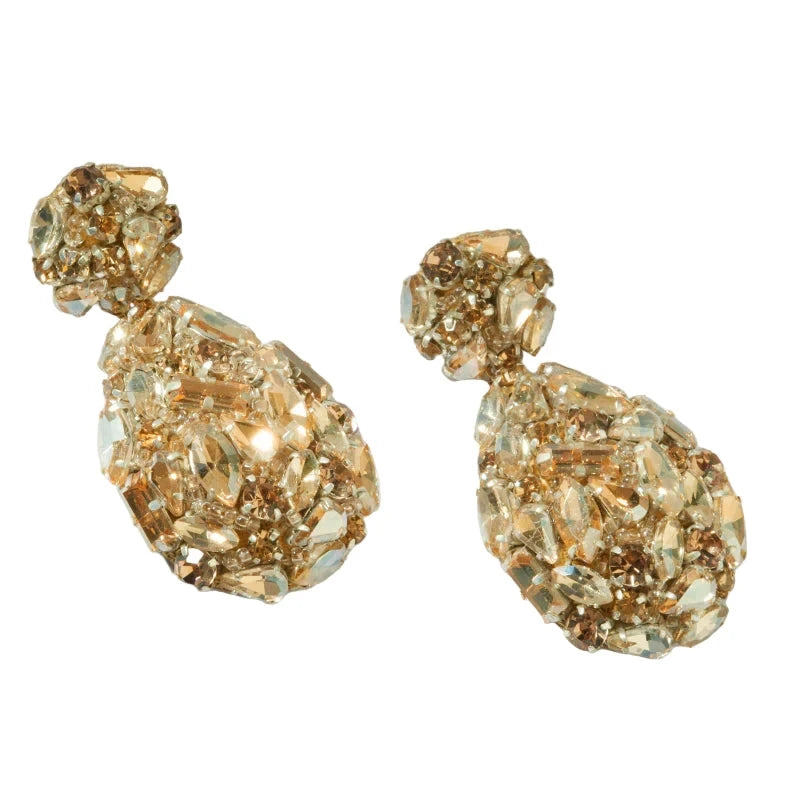 Kim Earrings Gold Earrings Deepa Gurnani 