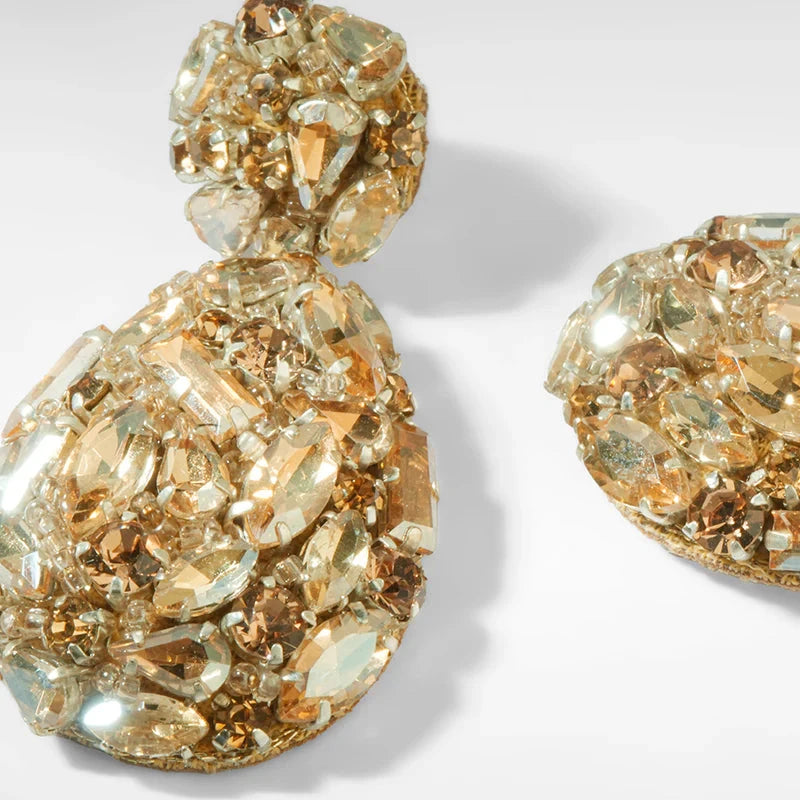 Kim Earrings Gold Earrings Deepa Gurnani 