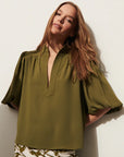 Dani Top Woodland Green Tops - Blouses Figue 