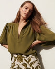 Dani Top Woodland Green Tops - Blouses Figue 