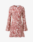 Demi Dress Redwood/Cream