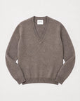 Double Neck Vee Moose Sweater - V-Neck Jumper 1234 
