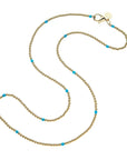 Double Wrap Necklace Gold and Turquoise Necklaces Jane Win 