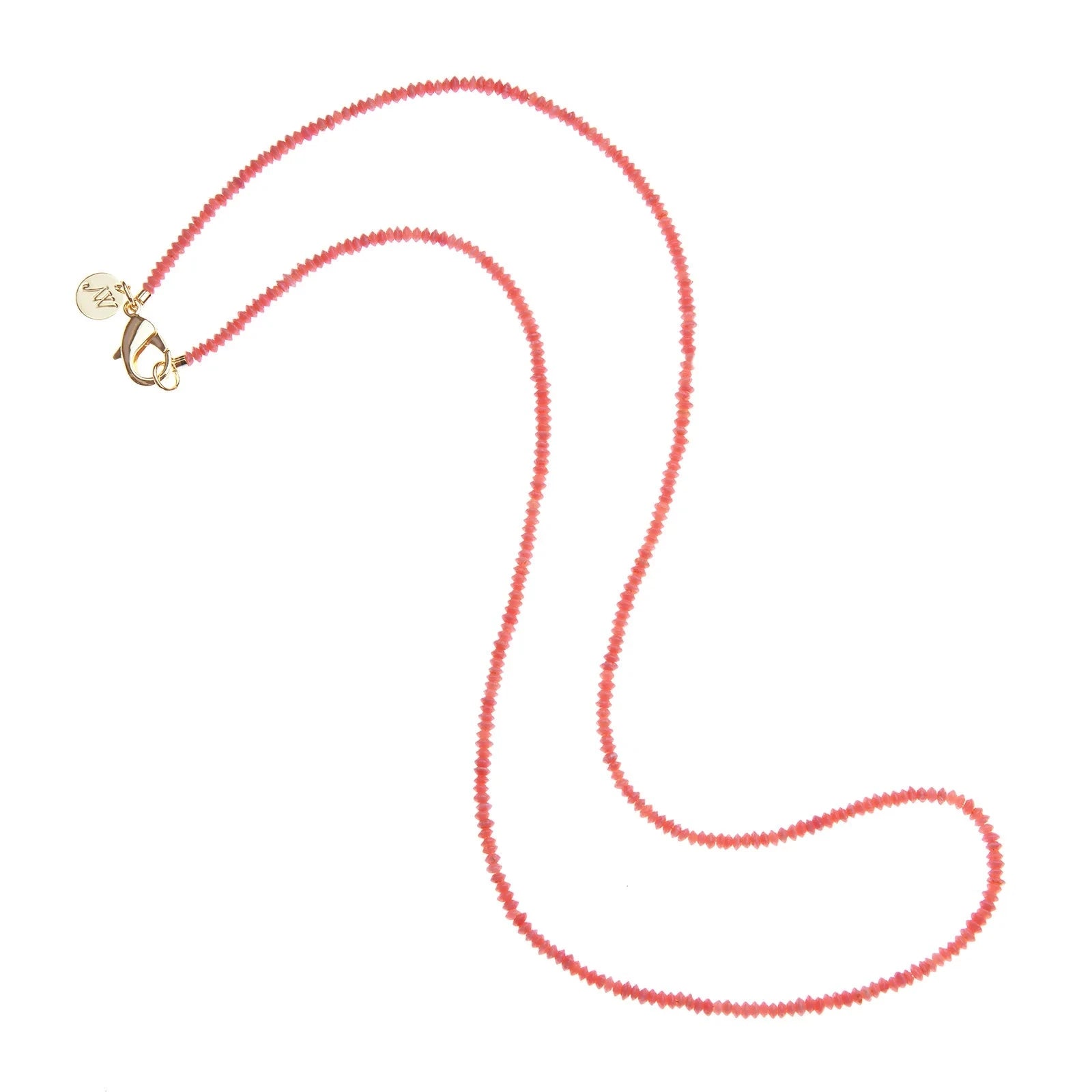 Double Wrap Beaded Necklace Peachy Coral Necklaces Jane Win 
