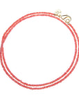Double Wrap Beaded Necklace Peachy Coral Necklaces Jane Win 