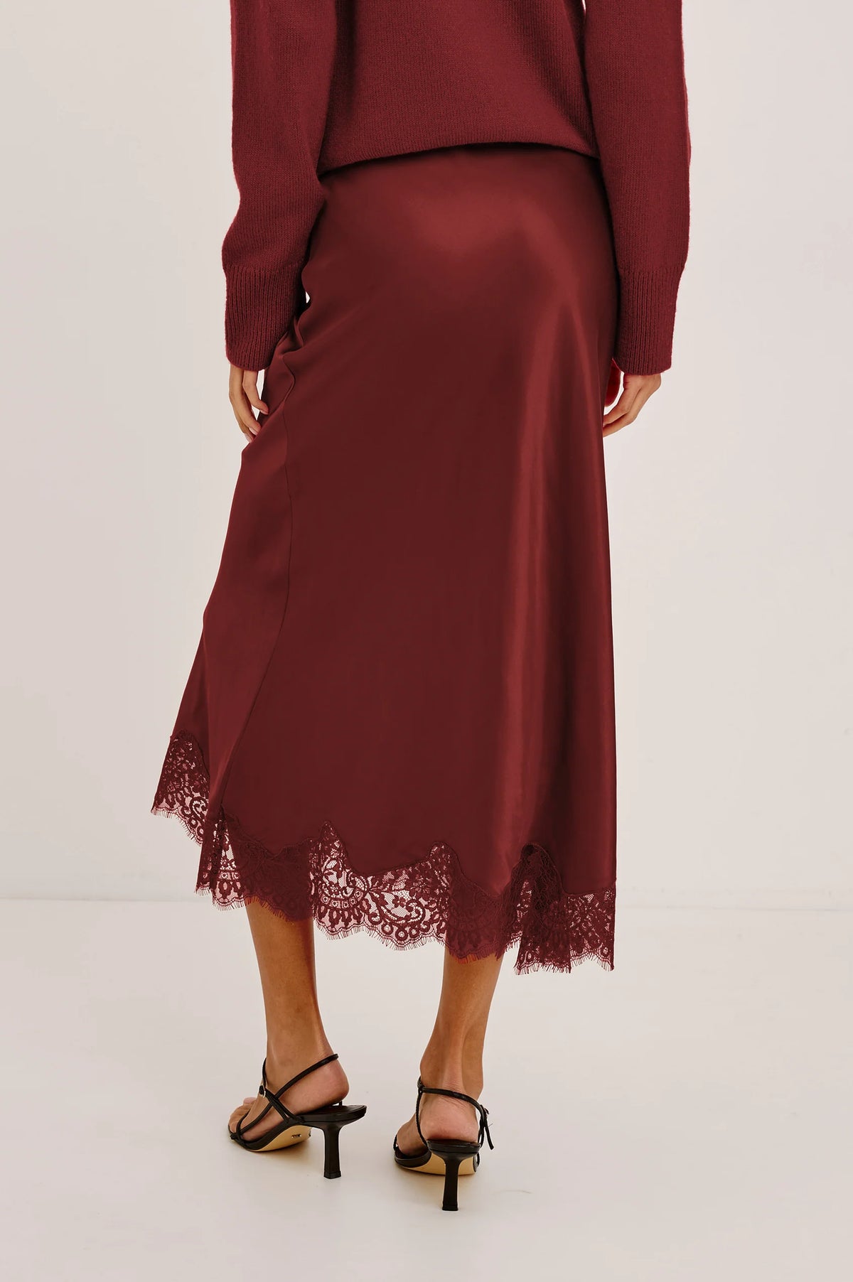 Ebony Skirt Crimson