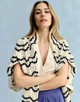 Hadwen Cardigan Beach Wave Stripe Natural Sweater - Cardigans Cartolina 
