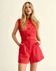 Rachel Sleeveless Romper Poppy Dresses - Jumpsuits & Rompers Cartolina 