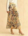 Claudia Skirt Lake Buff Floral