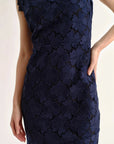 Palma Midi Dress Midnight Blue Dresses - Midi Cartolina 