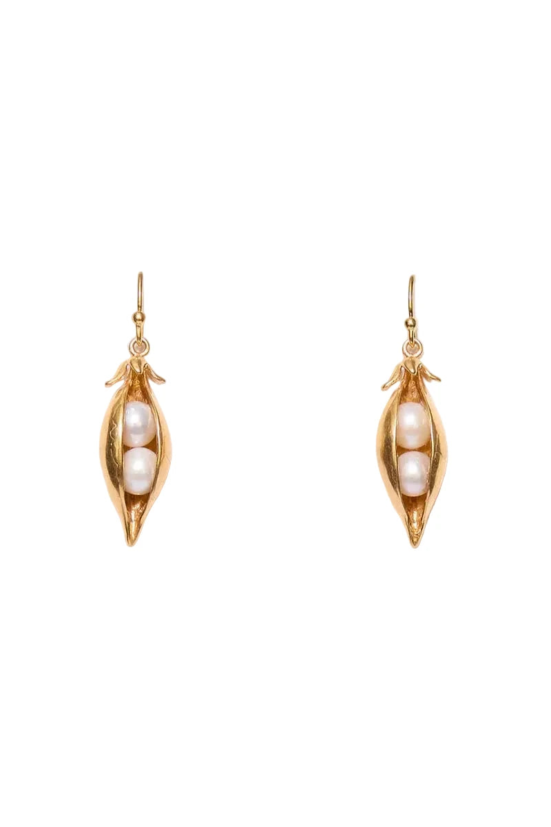 Peapod Earrings Gold Earrings Chan Luu 