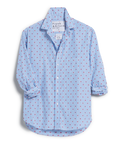 Relaxed Button Up Shirt Blue Stripe with Red Hearts Tops - Button Down Frank & Eileen 