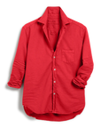 Eileen Relaxed Button Up Shirt Crimson