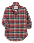 Eileen Relaxed Button Up Shirt Wine/Green Plaid Tops - Button Down Frank & Eileen 