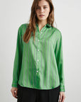 Elias Shirt Basil Stripe Tops - Button Down Rails 