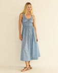 Emmaretta Dress Blue Garden Bloom Dresses - Midi Doen 