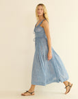 Emmaretta Dress Blue Garden Bloom Dresses - Midi Doen 