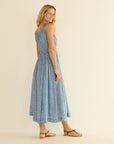 Emmaretta Dress Blue Garden Bloom Dresses - Midi Doen 