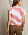 Jersey Stripe Tee Tomato Tops - Tees perfectwhitetee 