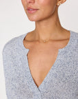 Edie Henley Skye Blue Tops - Blouses Brochu Walker 