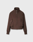 Eliza Bomber Jacket Dark Brown Outerwear - Longsleeve rag & bone 