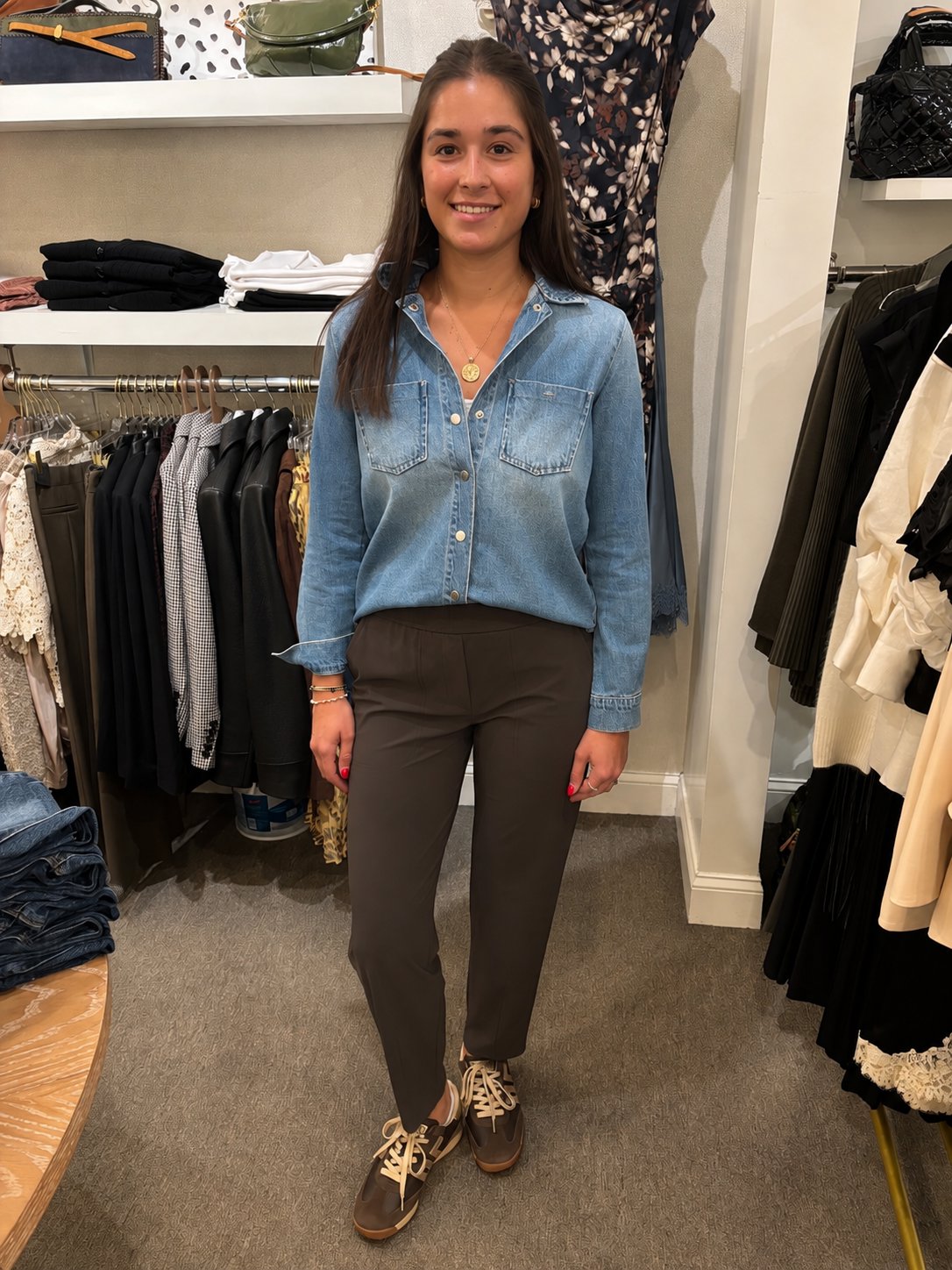 Prime Time Barrel Pant Chocolate Pants - Trousers Elliott Lauren 