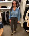 Prime Time Barrel Pant Chocolate Pants - Trousers Elliott Lauren 