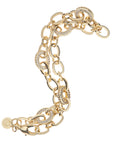 jane win embellished chunky link chain laid out in an S-shape on a white background