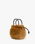Emma Top Handle Shearling Teddy Clutch Clare V. 