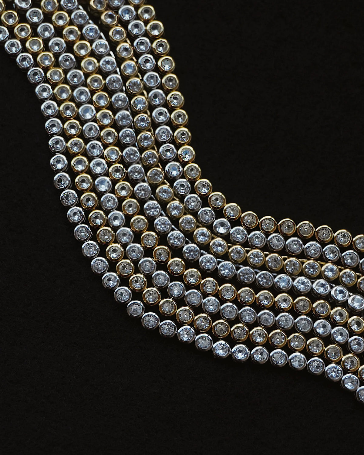 Emma Bezel Tennis Bracelet Sterling Silver