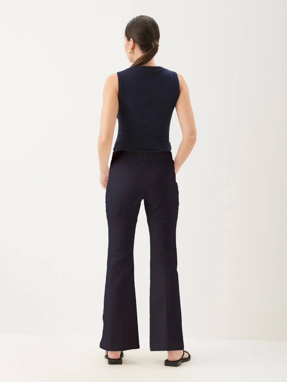 City Bootcut Pants Navy