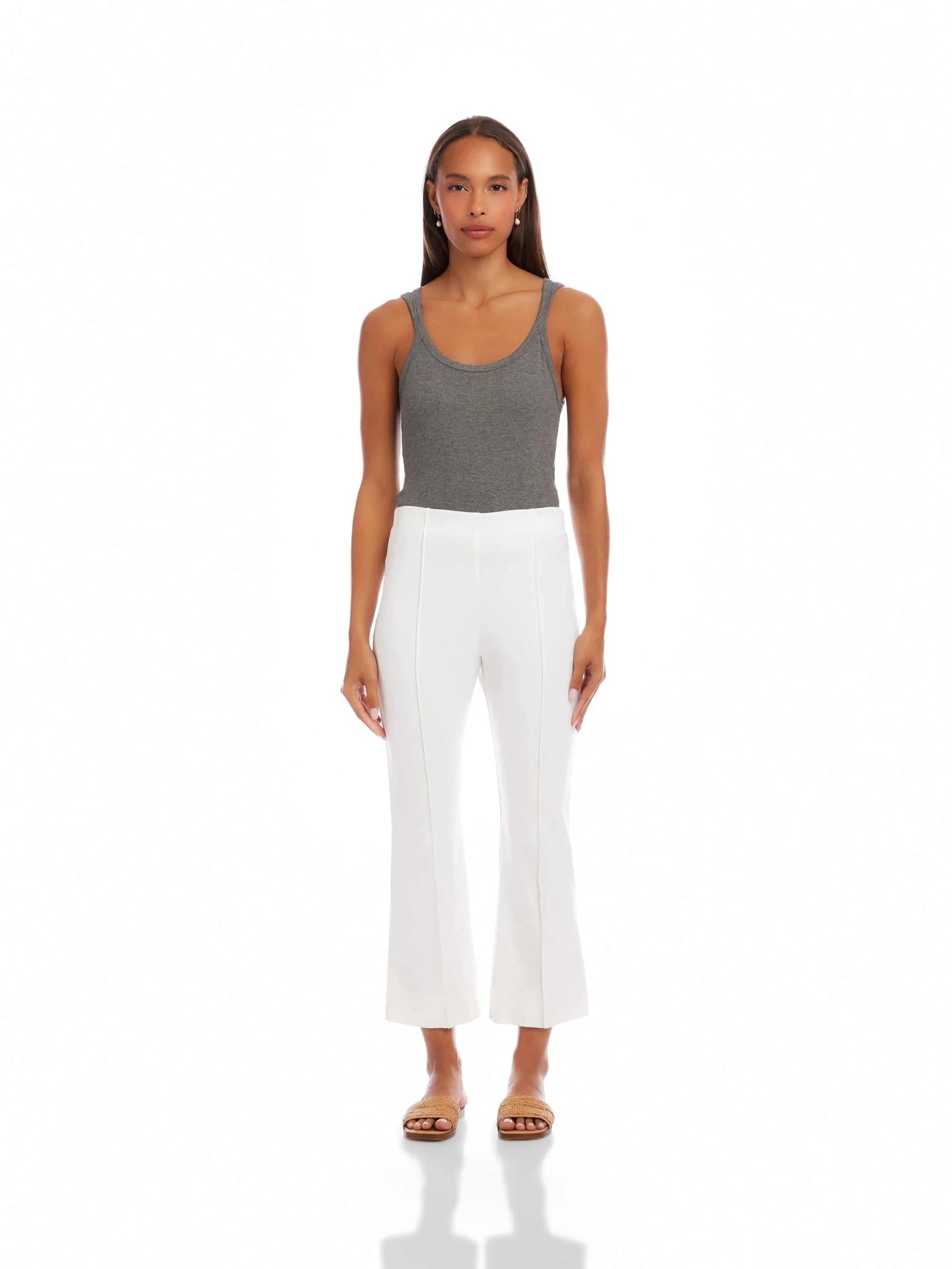 Sigourney Pintuck Pants Off White Pants - Trousers Fifteen Twenty 
