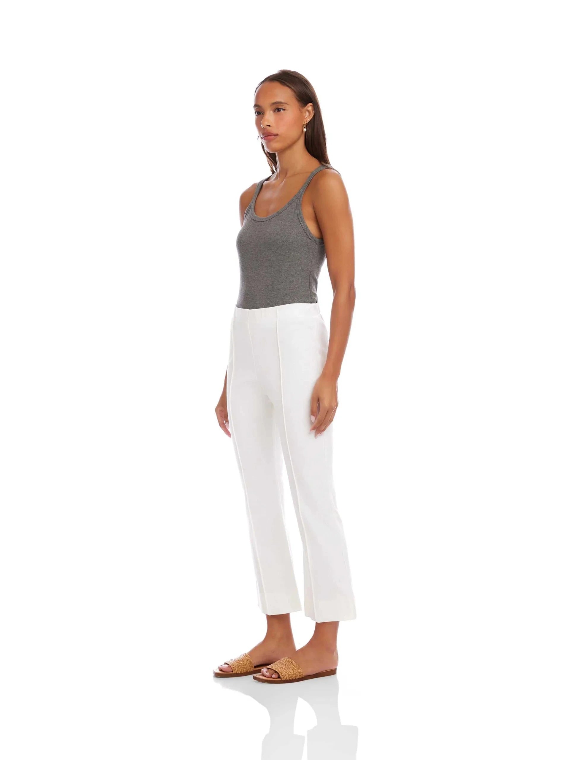 Sigourney Pintuck Pants Off White Pants - Trousers Fifteen Twenty 