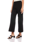Wide Leg Cropped Pants Black Pants - Trousers Fifteen Twenty 