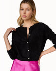 Benning Pearl Cashmere Cardigan Black Sweater - Cardigans Cami NYC 