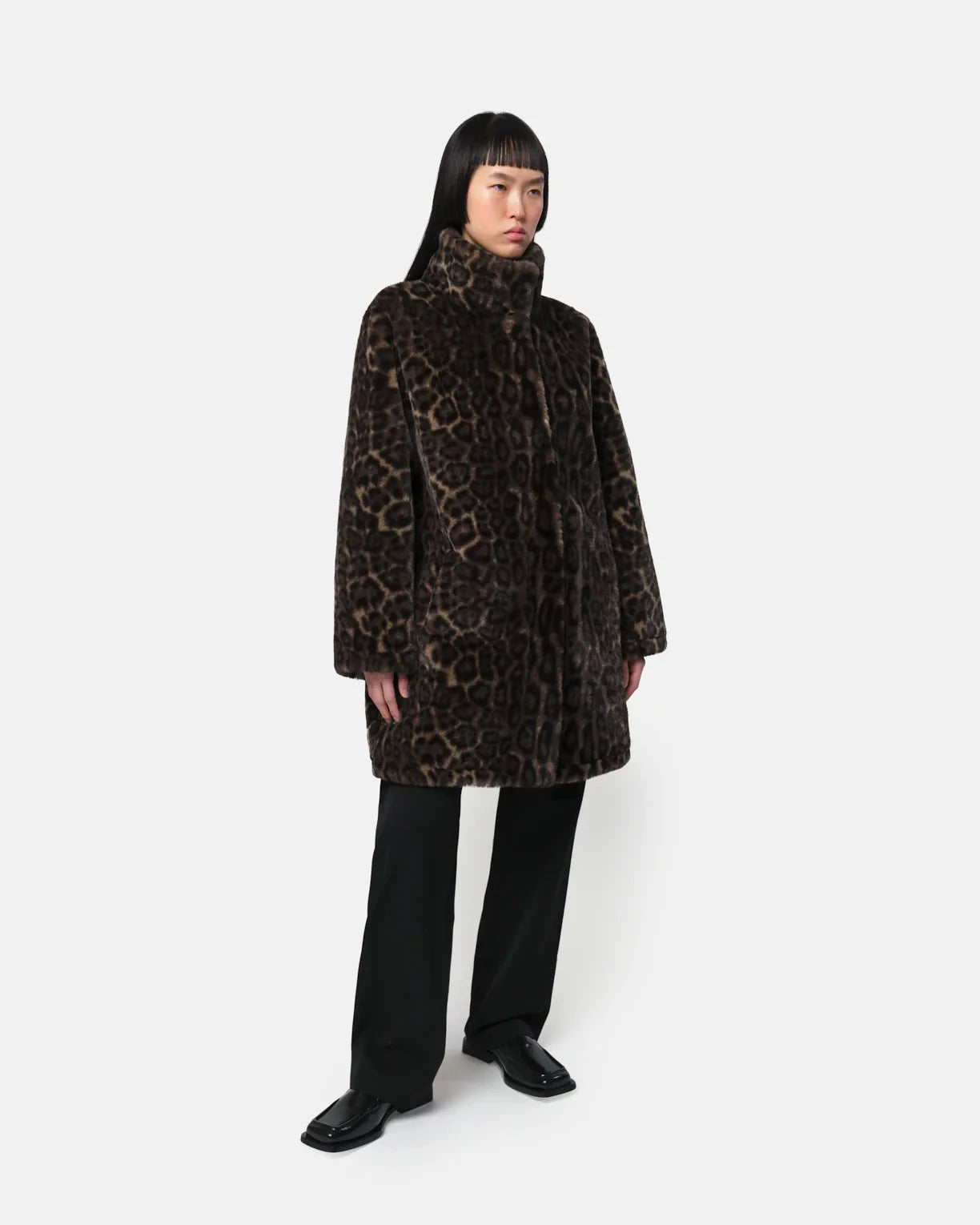 Blair Coat Dark Leopard Outerwear - Longsleeve Apparis 