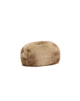 Fur bean bag on a white background