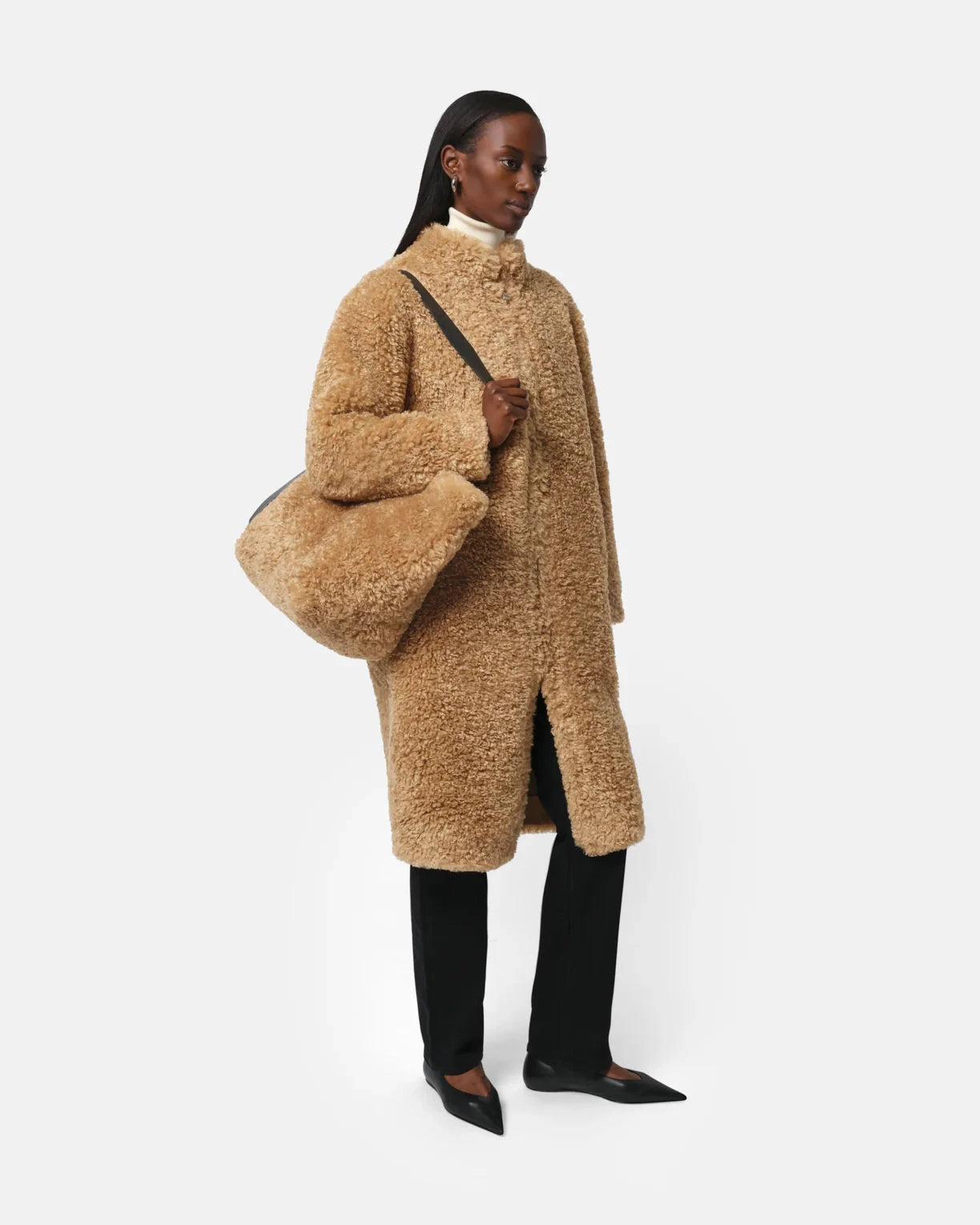 Esti Bouclette Tote Camel Tote & Satchel Apparis 