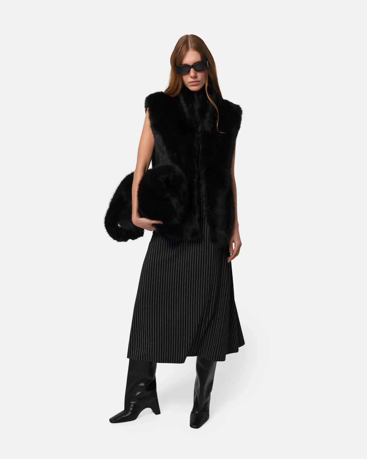 Laila Sable Vest Noir Outerwear - Vest Apparis 