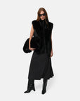 Laila Sable Vest Noir Outerwear - Vest Apparis 