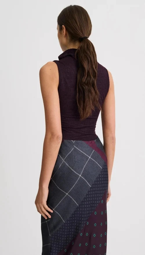 Cowl Neck Knit Shell Currant Tops - Blouses Smythe 