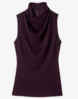 Cowl Neck Knit Shell Currant Tops - Blouses Smythe 