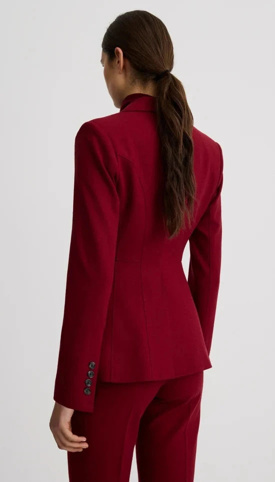 Seamed Blazer Garnet Fleck Jackets - Blazers Smythe 