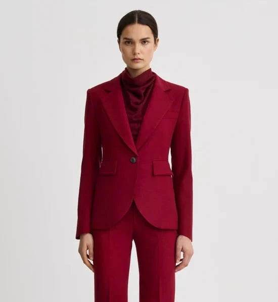 Seamed Blazer Garnet Fleck Jackets - Blazers Smythe 