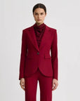 Seamed Blazer Garnet Fleck Jackets - Blazers Smythe 
