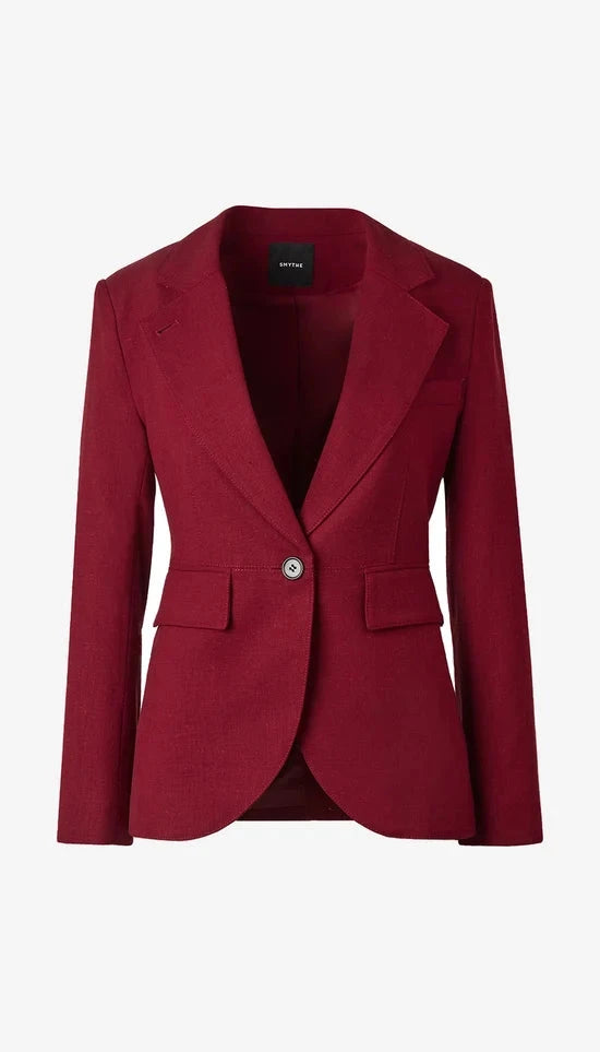 Seamed Blazer Garnet Fleck Jackets - Blazers Smythe 