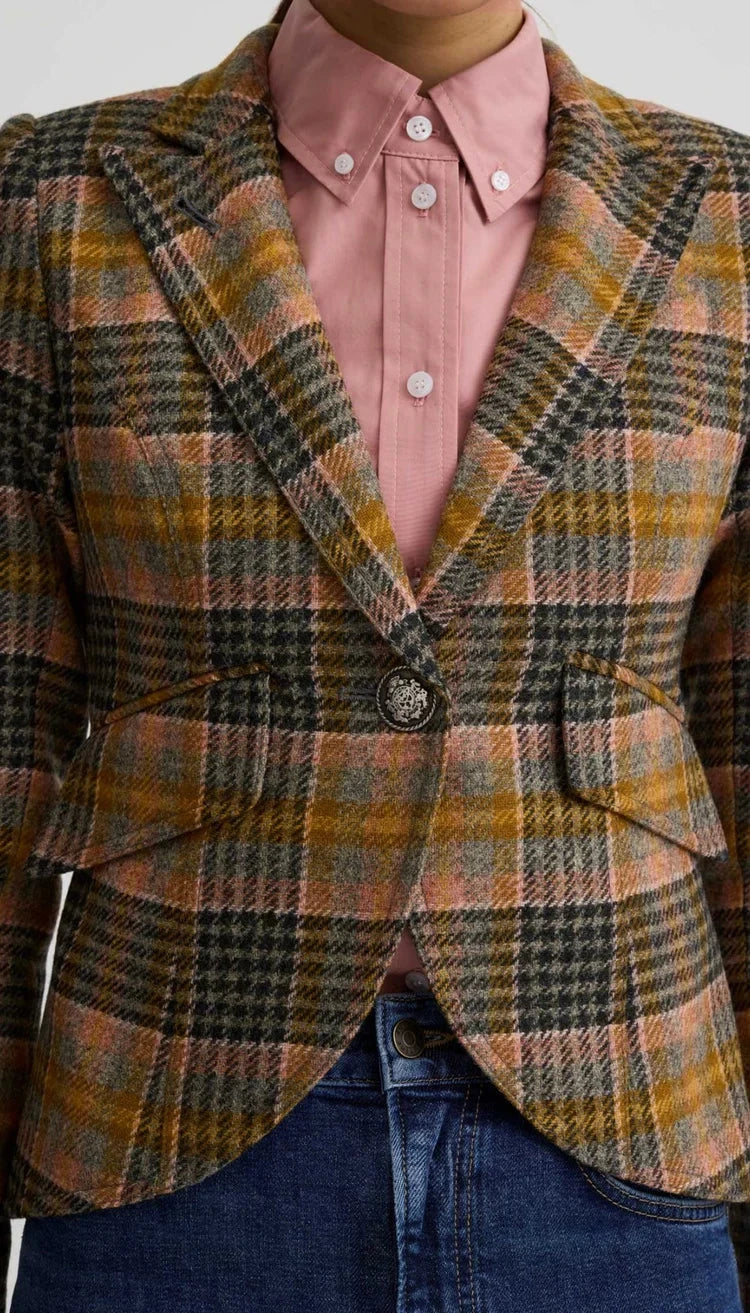 One Button Blazer Rose Multi Jackets - Blazers Smythe 