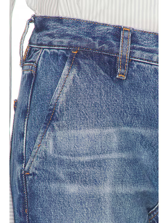 The Drop Trouser Fighter Denim - Flare & Wide Leg Frame 