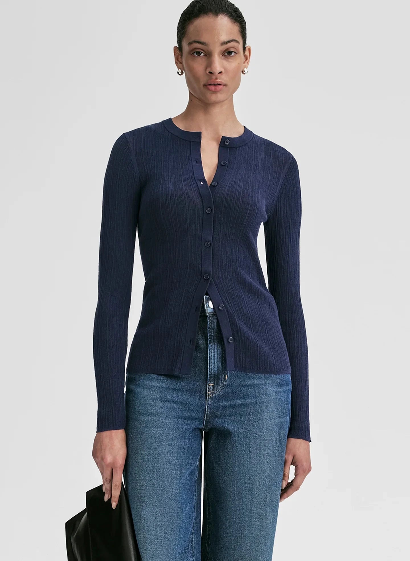 Fisher Cardigan Navy Sweater - Cardigans A.L.C 