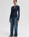 Fisher Cardigan Navy Sweater - Cardigans A.L.C 